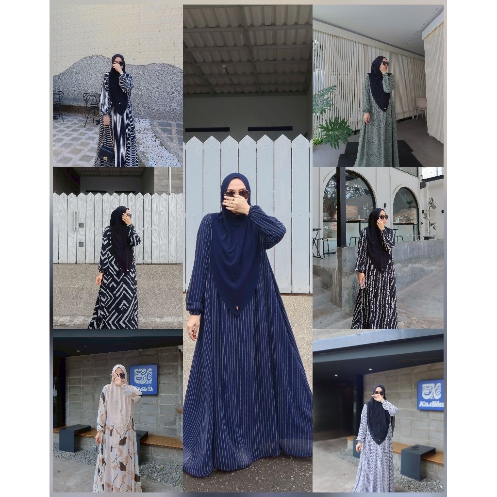Gamis ceruty motif by Zafeetri