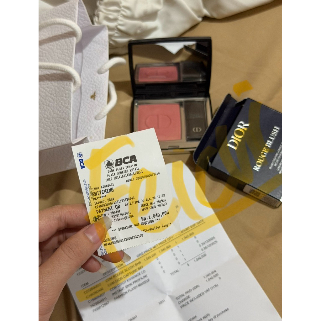 Dior Rouge Blush (625 ) masih baruuuu