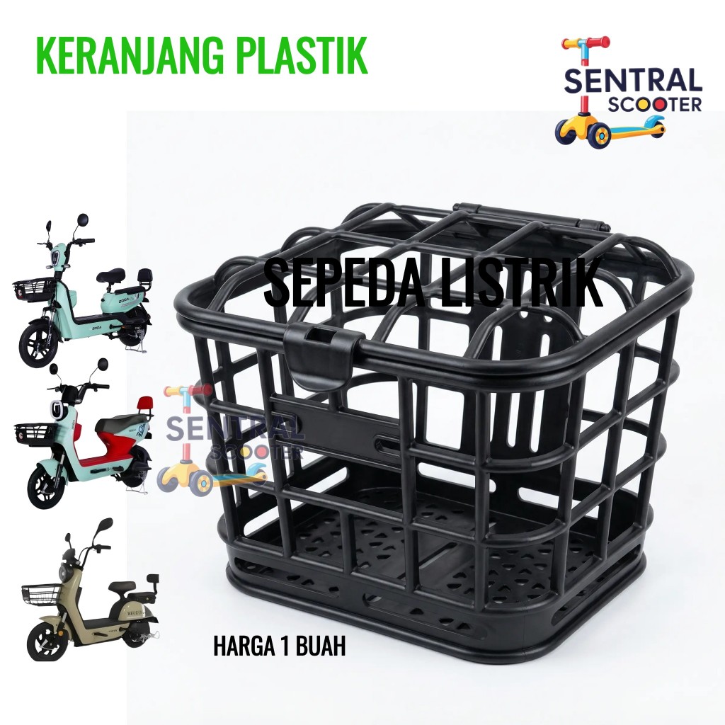 Keranjang Sepeda Listrik Dengan Penutup Cocok Untuk sEpeda Listrik Goda Uwinfly Exotic Pacific