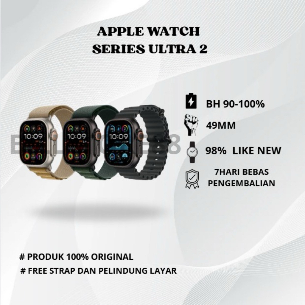 Apple Watch/iWatch Series Ultra 2 49MM with Ocean Band Second 100% Original