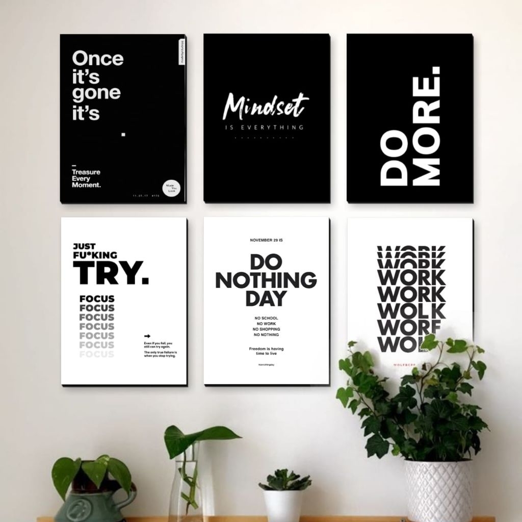 Hiasan dinding kamar aesthetic Poster kata.kata motivasi Pajangan Dekorasi