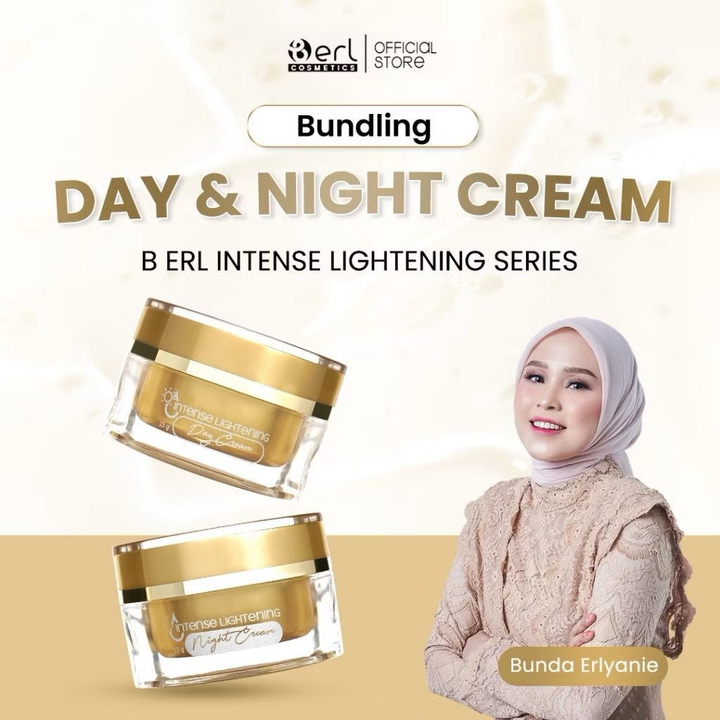Berl Cosmetics / B Erl Kosmetik / Kemasan satuan ECER cream Wajah B Erl intense Lightening cream / D