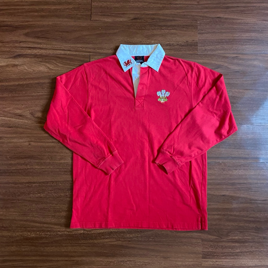 Manav Red Rugby Shirt Second Preloved