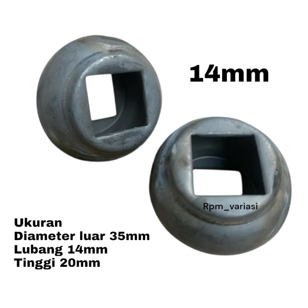 CINCIN BULAT/GENTONG KECIL ORNAMEN PAGAR BESI 14mm