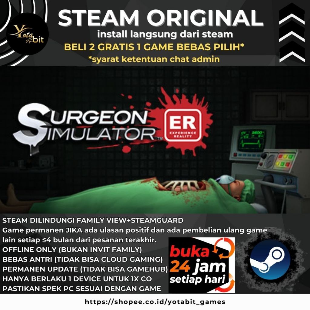 Surgeon Simulator: Experience Reality VR  Offline PC Game Original