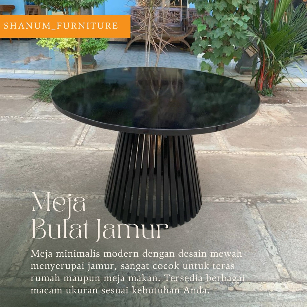 meja jamur minimalis meja teras minimalis meja bulat