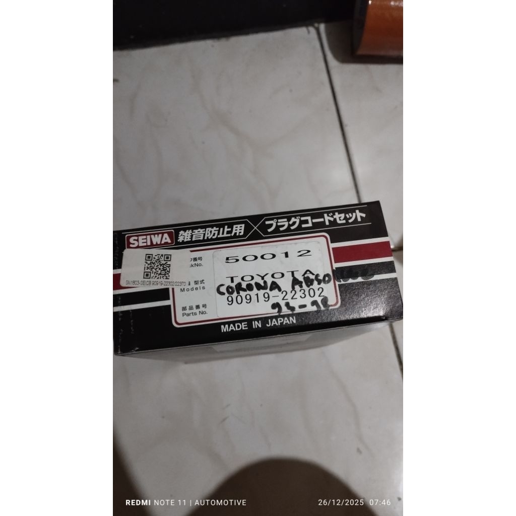 Kabel Busi Corona Absolut 93-98 Seiwa Japan 90919 22302