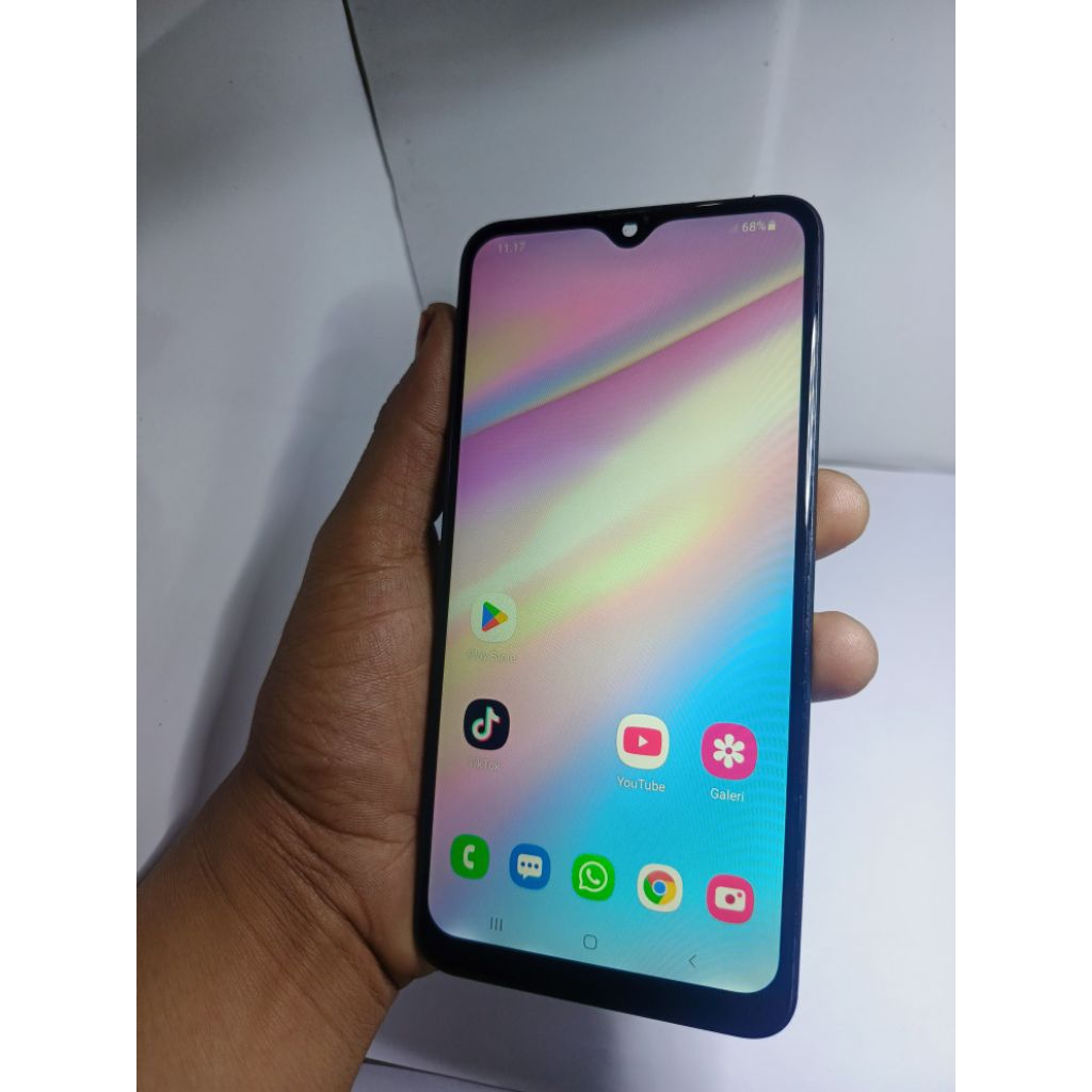LCD Ori + frame Samsung A10s Fullset Tested Original Bawaan Hp.
