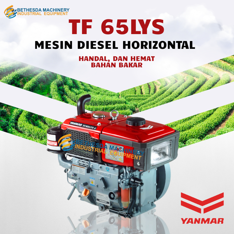 Yanmar Diesel 6.5 PK Penggerak Yanmar TF 65 LYS-di Radiator Lampu