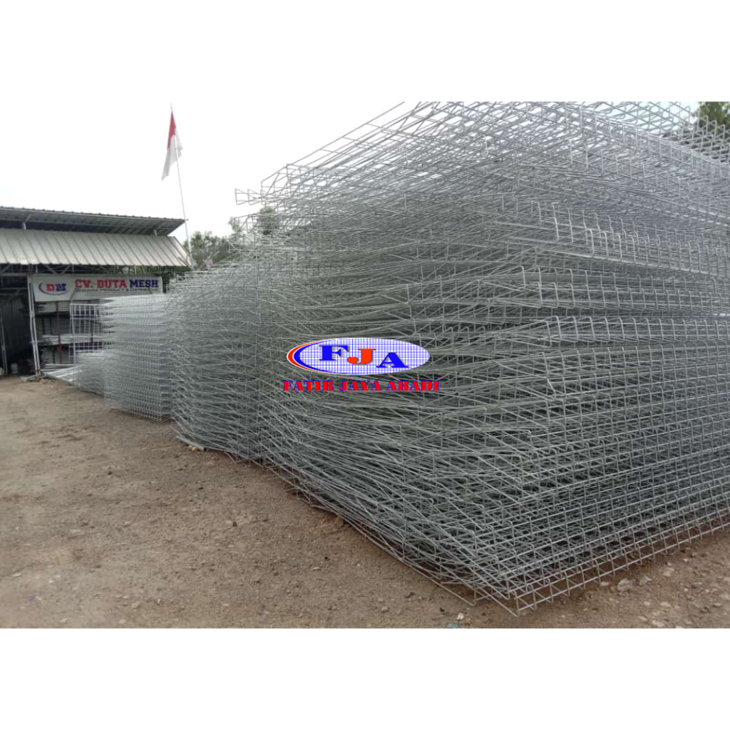 Pagar Brc Murah Hot Dip Galvanis Tinggi 150 cm x Lebar 240 cm x Diameter 7 mm ( Tahan Karat )