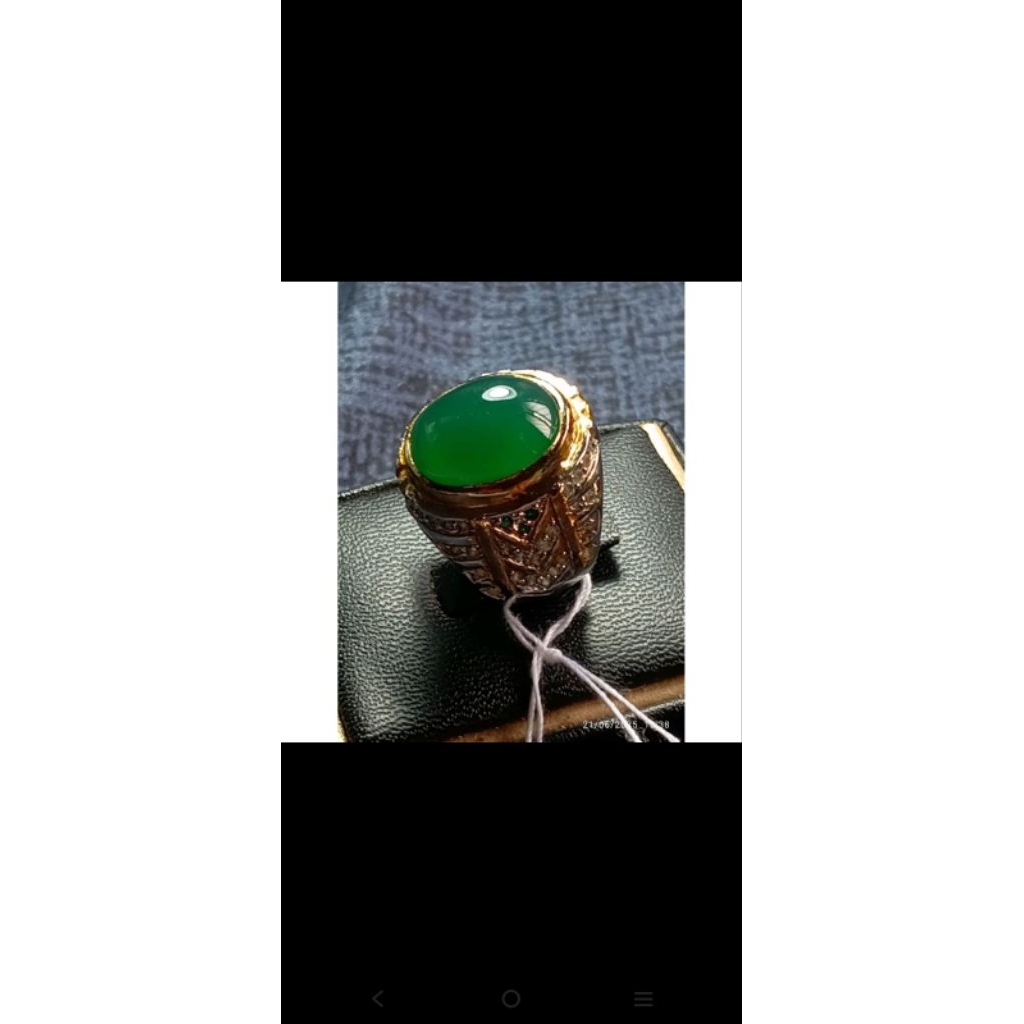 cincin obsi hijau Garut super mewah