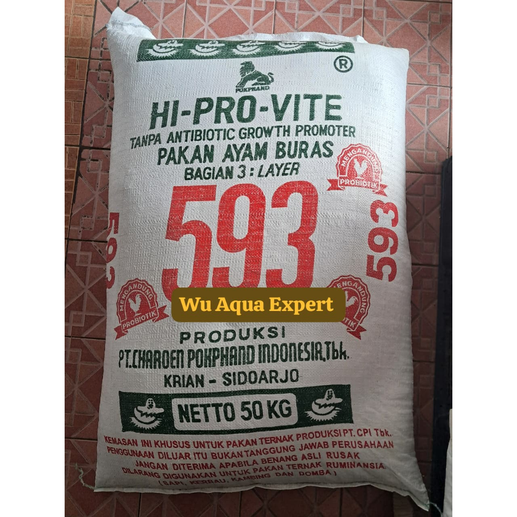 1SAK 50KG POKHPAND 591 / 592 / 593 / 594 / 595 Pakan Ayam Pedaging Buras Aduan Kampung Jago Petarung
