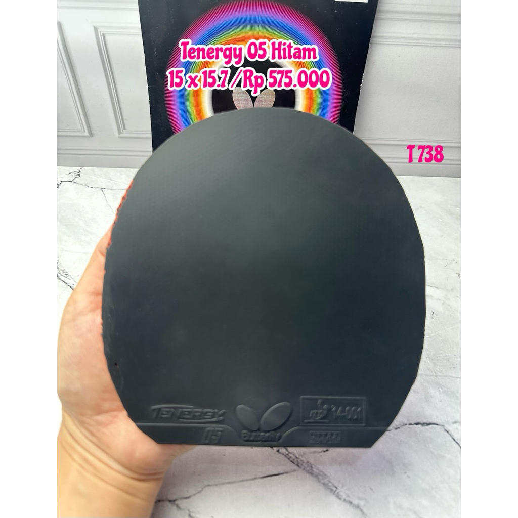 SECOND KARET BET BAT BUTTERFLY TENERGY 05 HITAM ORIGINAL MARKET JAPAN