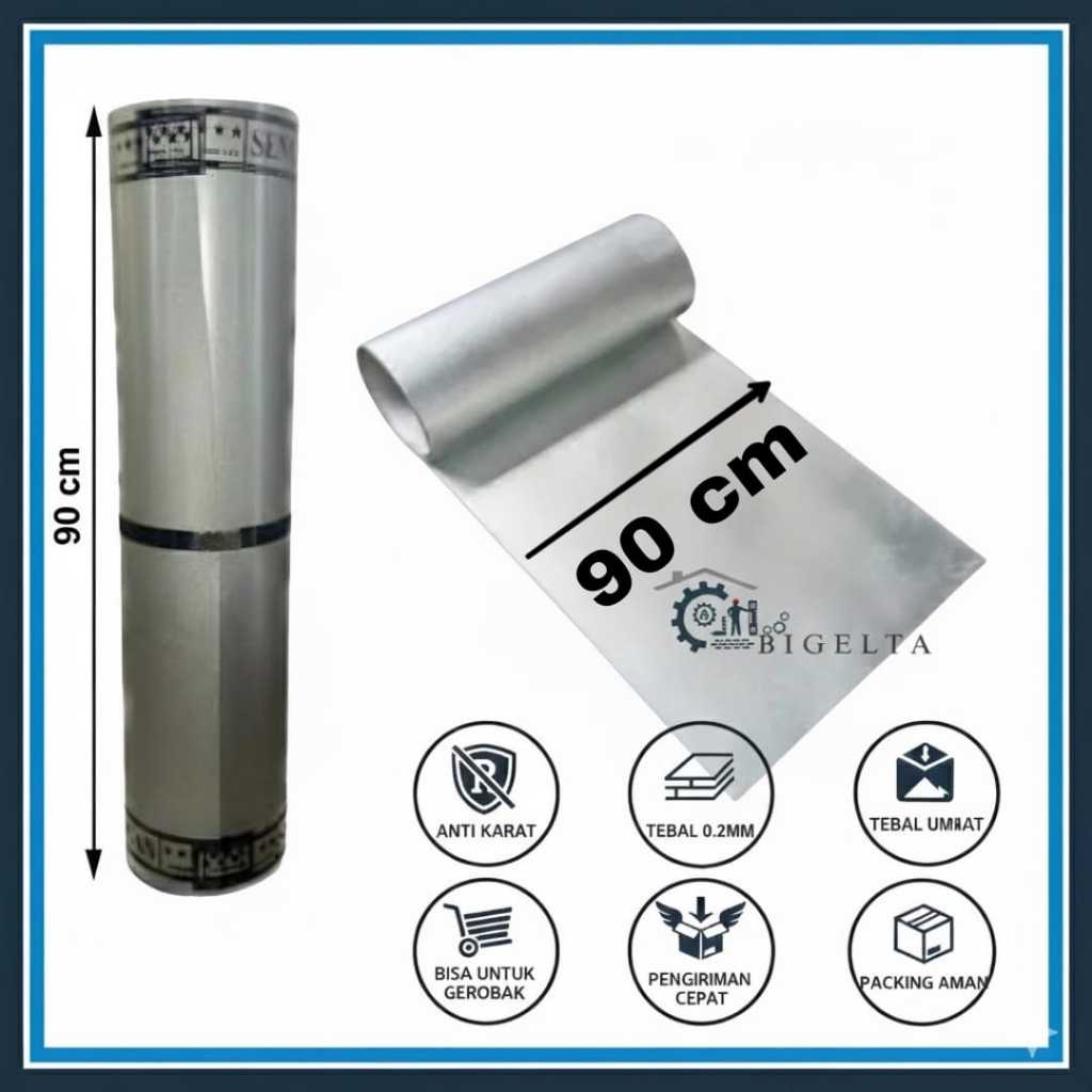 seng plat galvalum talang atap geobak 90 cm x panjang 5 meter