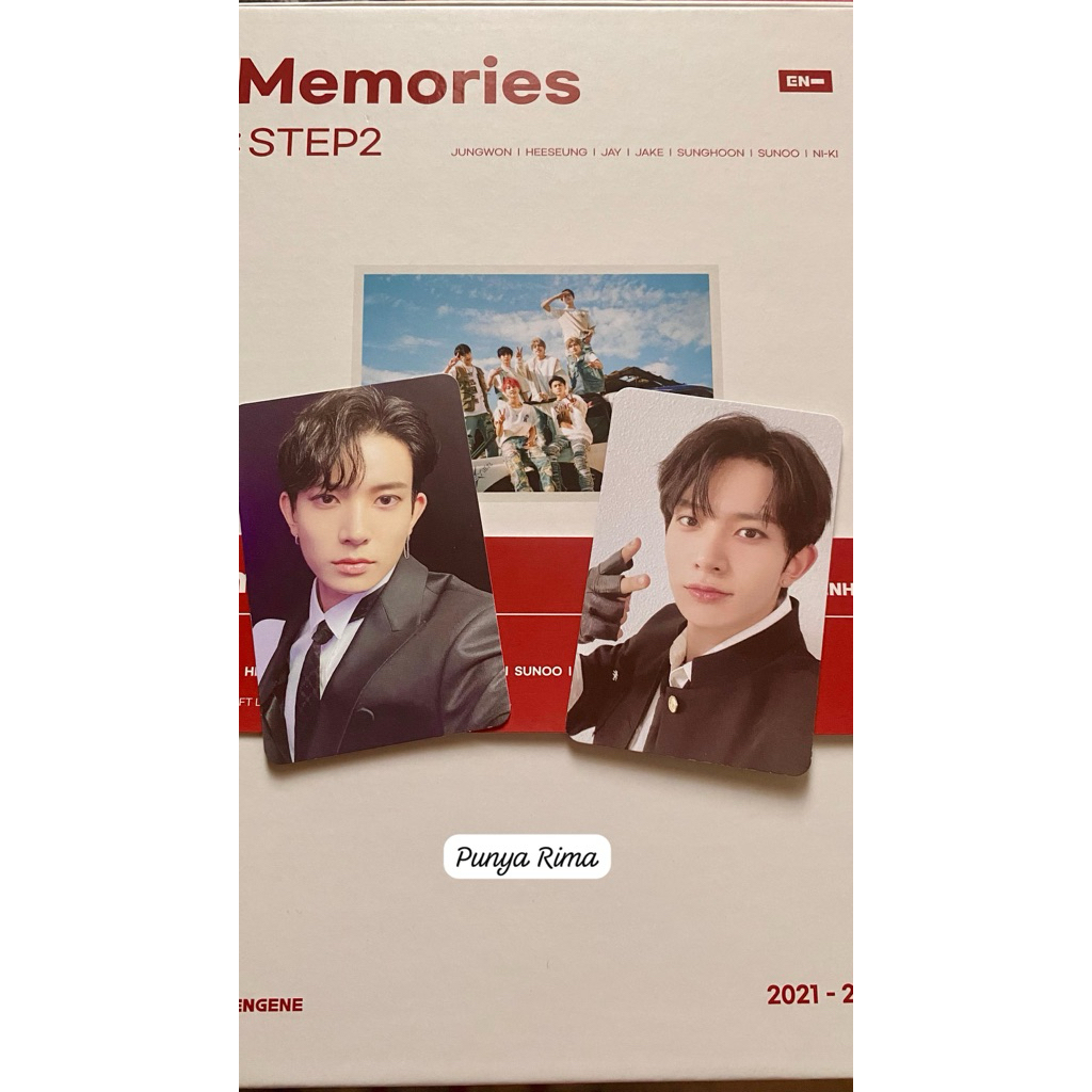 PHOTOCARD OFFICIAL ENHYPEN HEESEUNG GAKURAN (Memories Step 2), HEESEUNG PIECE OF MEMORIES. JUNGWON S