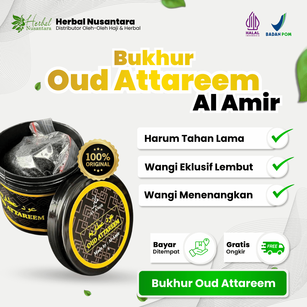 Bukhur Al Amir OUD ATTAREEM 50gr 30gr - Dupa Arab Wangi Gaharu Segar Tahan Lama Harum Menenangkan