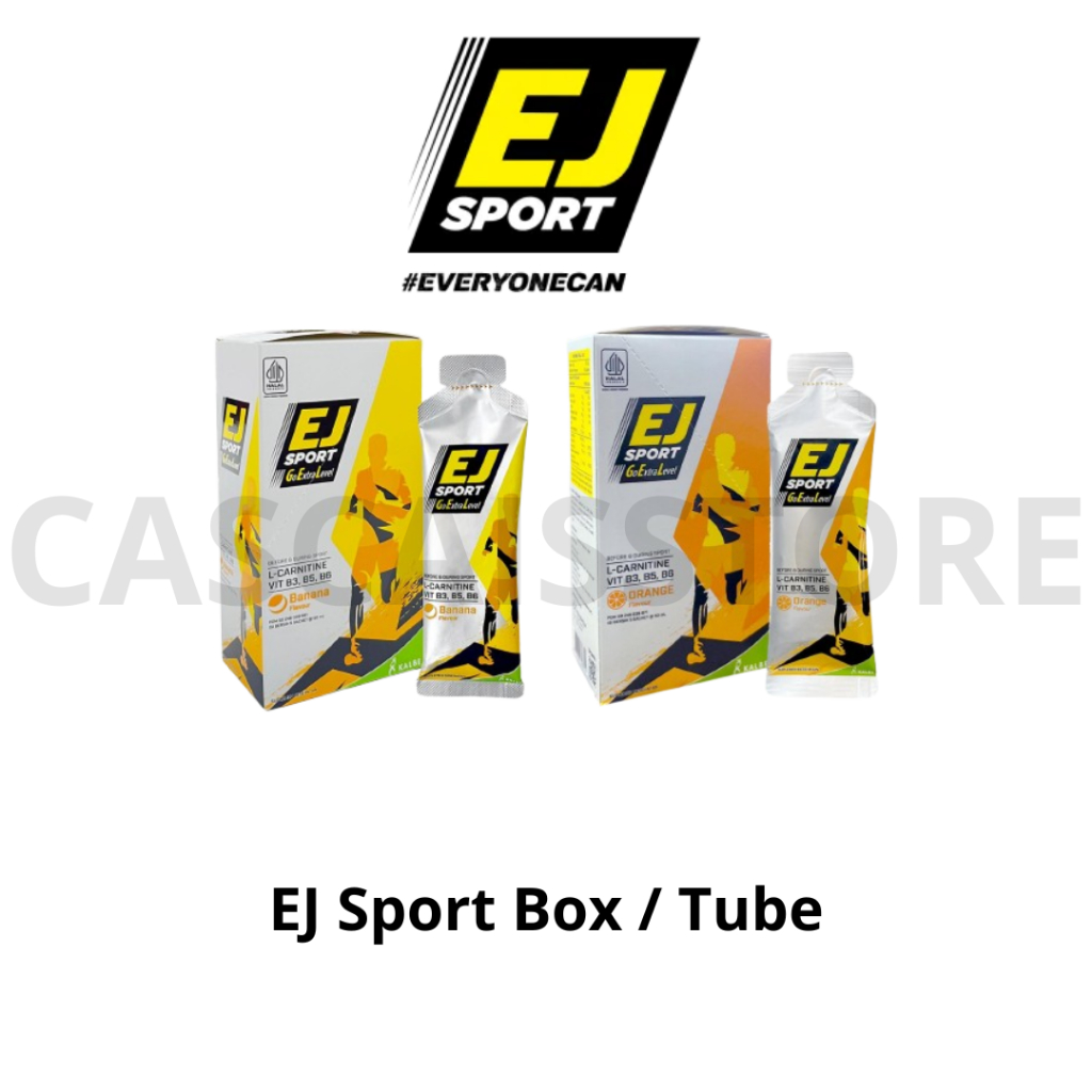 EJ Sport Energy Gel Extra Joss 1 Box / Tube Banana Orange Endurance Olahraga Lari Sepeda Renang