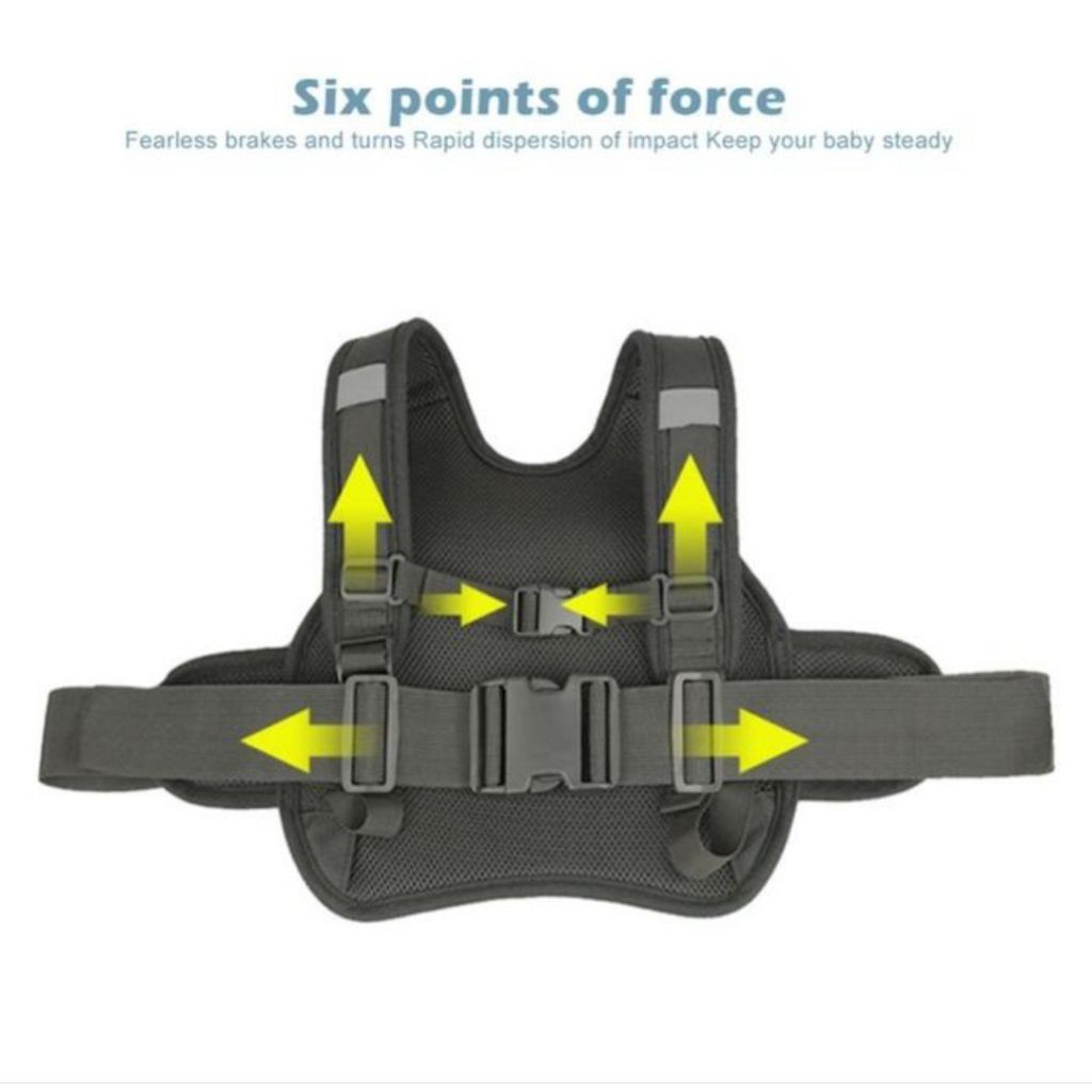 Rompi kendaraan bermotor tas rompi keamanan boncengan anak saat berkendara di motor