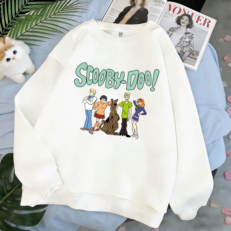 Sweater   Korea | Pola Scooby-Doo | Oversize Lucu dan Nyaman | 100% Cotton