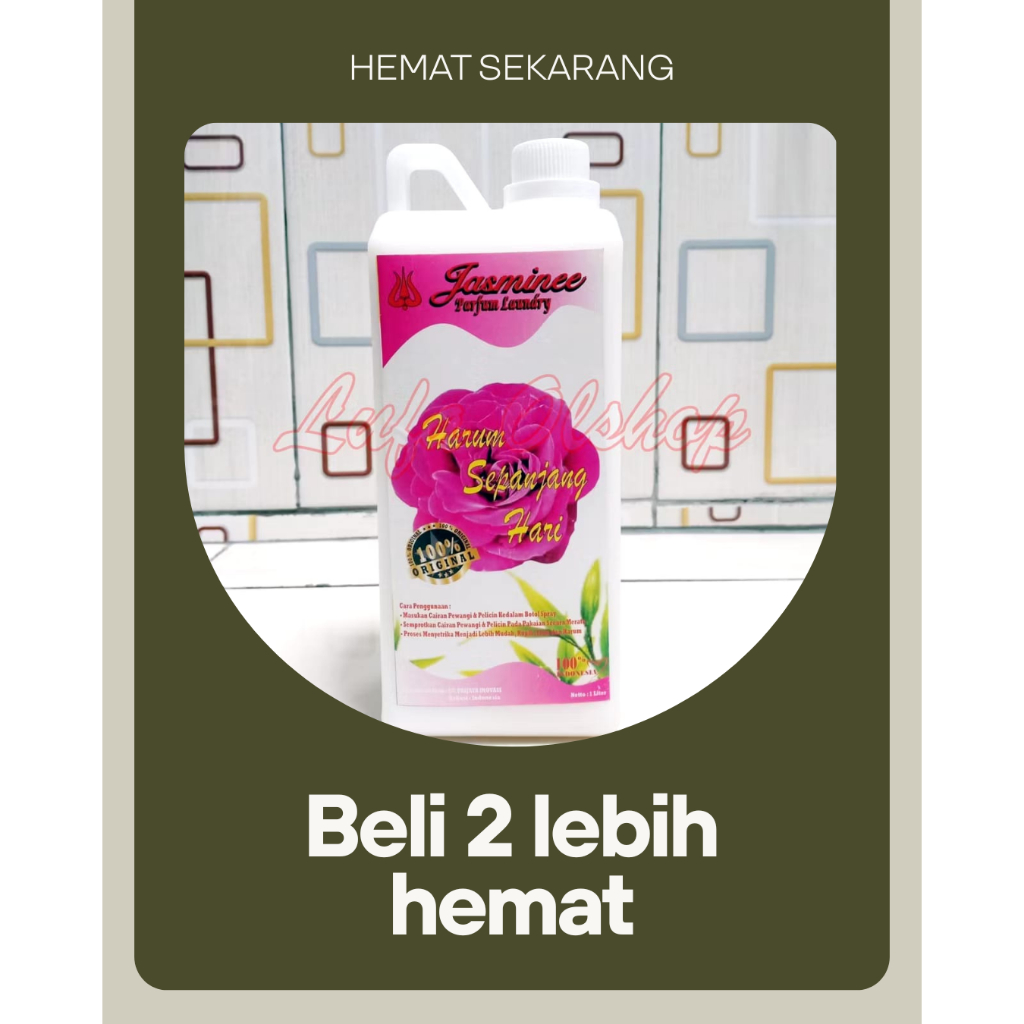 Pewangi Laundry Jasmine Pink | Parfum Laundry | Pelicin Pakaian