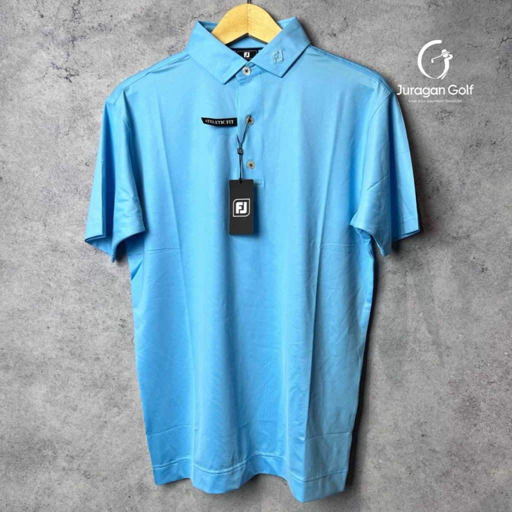 Footjoy Golf Lisle Blue (Polo Shirt)