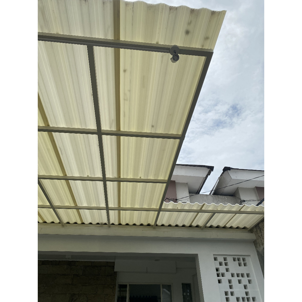 Kanopi Upvc Double Layer Semi Transparan
