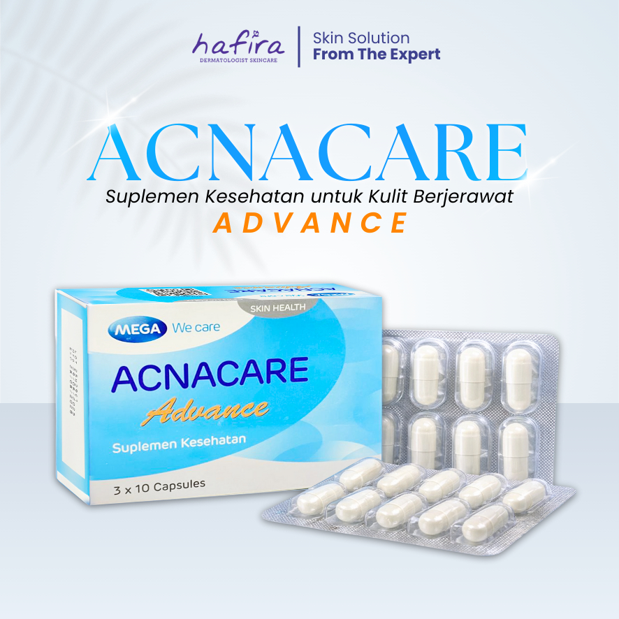ACNACARE Advance Suplemen Kulit Berjerawat Kurangi Jerawat & Menjaga Kesehatan Kulit dari Dalam 10 K
