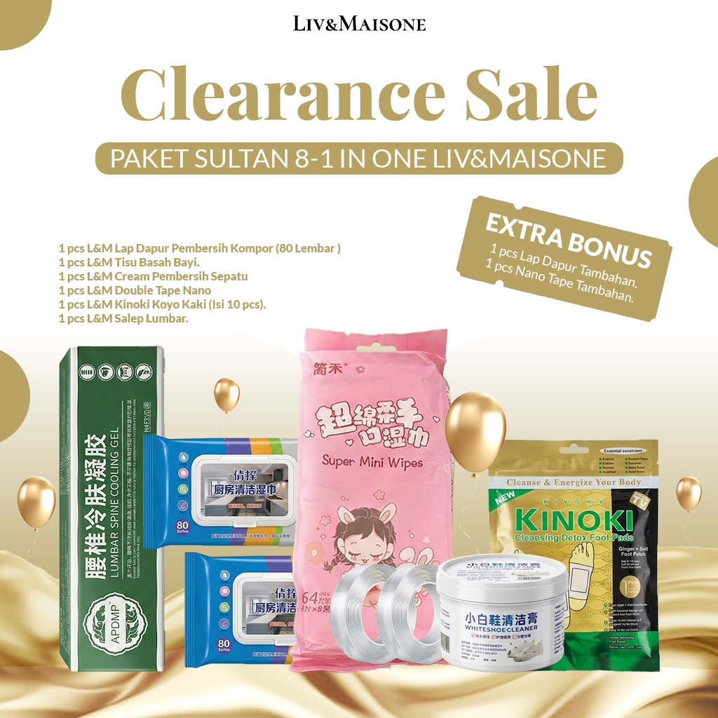 [HABISIN STOK] Paket Sultan 8-in-1 Liv Maisone Bundling Alat Masak Dapur Lengkap Paket Sembako Keber