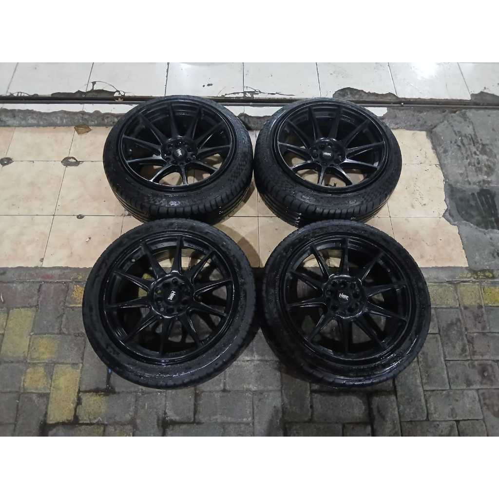 VELG MOBIL BEKAS HSR SHINJUKU R17 5X100 5X114+BAN 225 45 RING 17 CAMRY KIJANG INNOVA AVANZA DLL