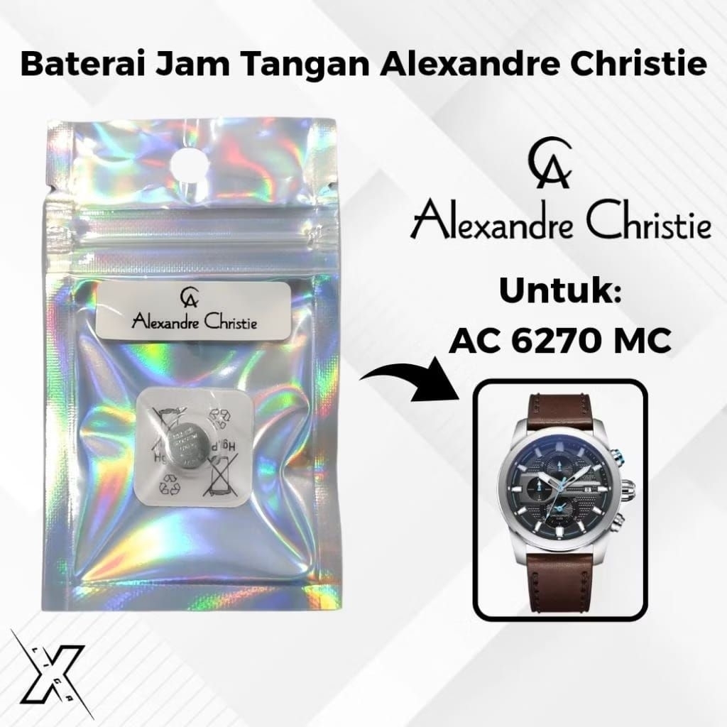 Baterai Jam Tangan Alexandre Christie AC 6270 MC Original