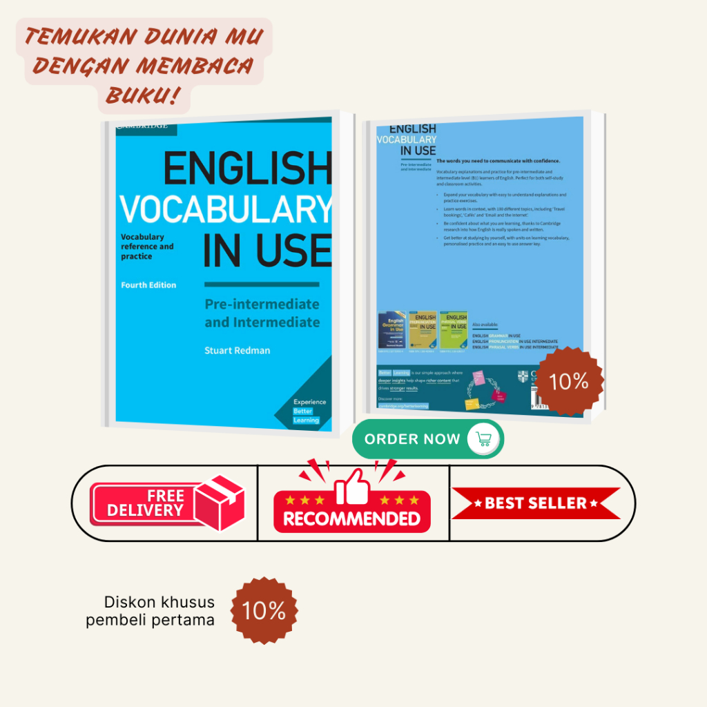 KOLEKSI BUKU CETAK - Buku Inggris - English Vocabulary In Use Pre-intermediate and Intermediate