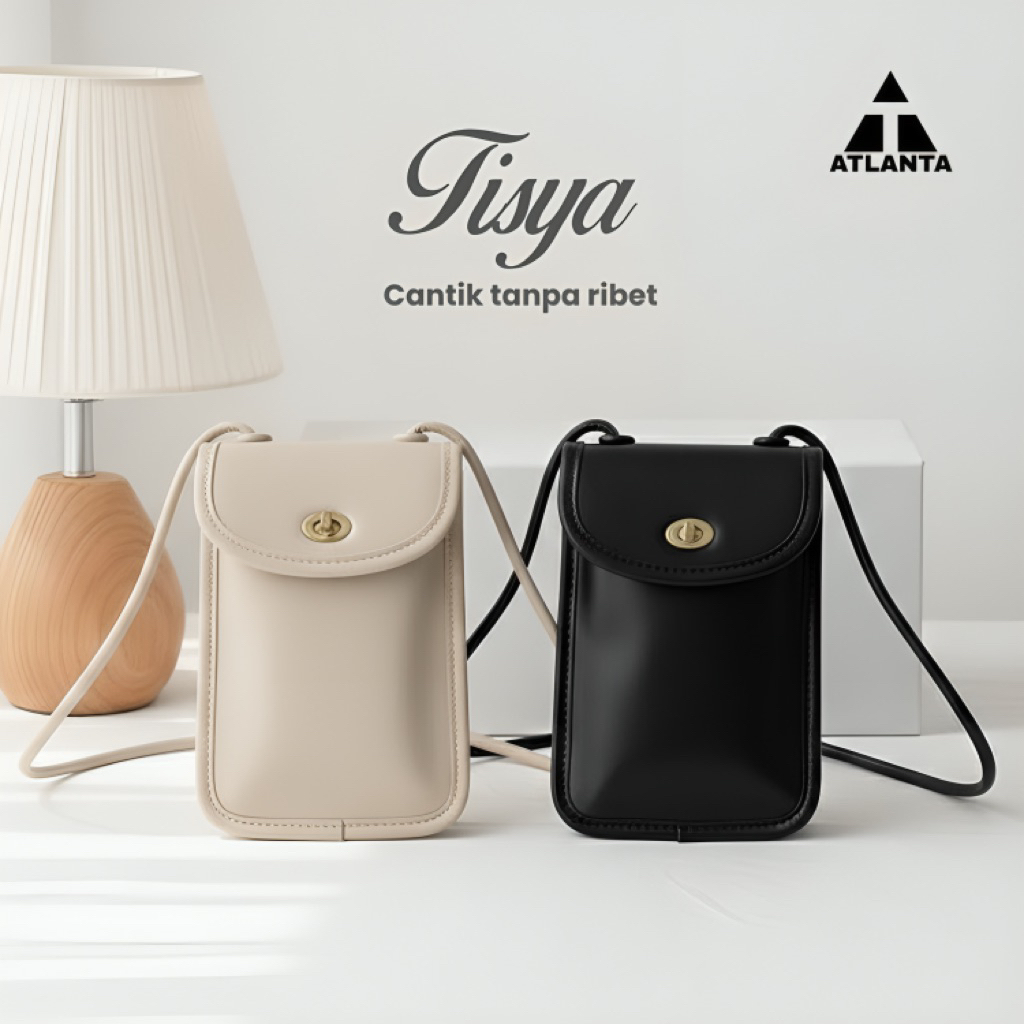 Tas Selempang Dompet Kulit Wanita Tempat HP Kekinian dan Elegan Ala Fashion Korea