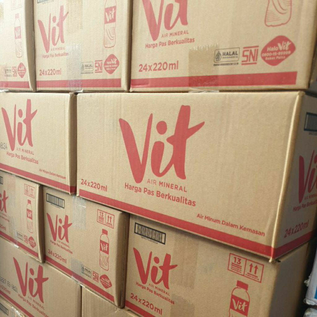 Vit Air Mineral Botol Mini 220 ml Bundling 3 dus