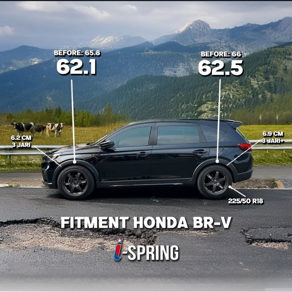 ISPRING Lowering Kit Per Coil Spring Honda BRV