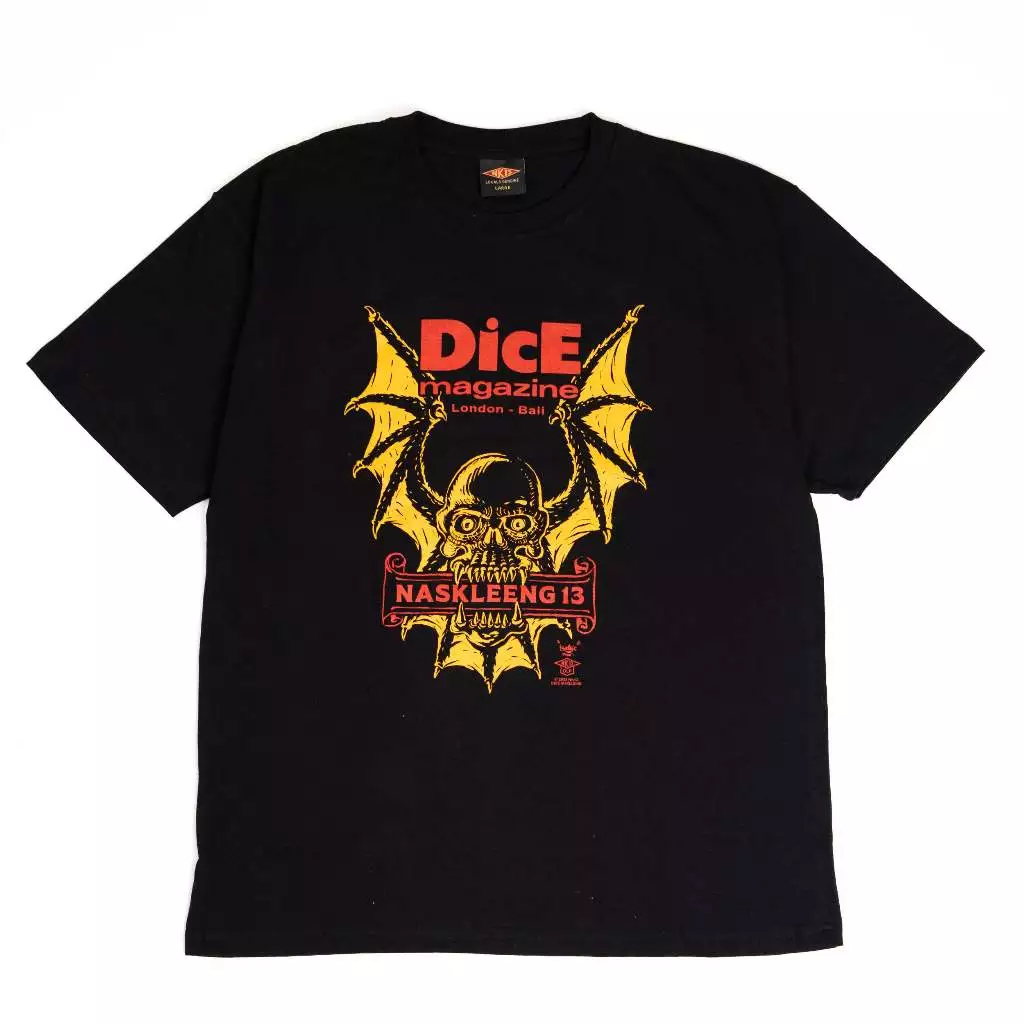 Ready Kaos NK 13 Dice Magazine T-Shirt Distro Naskleeng Atasan Lengan Pendek Unisex