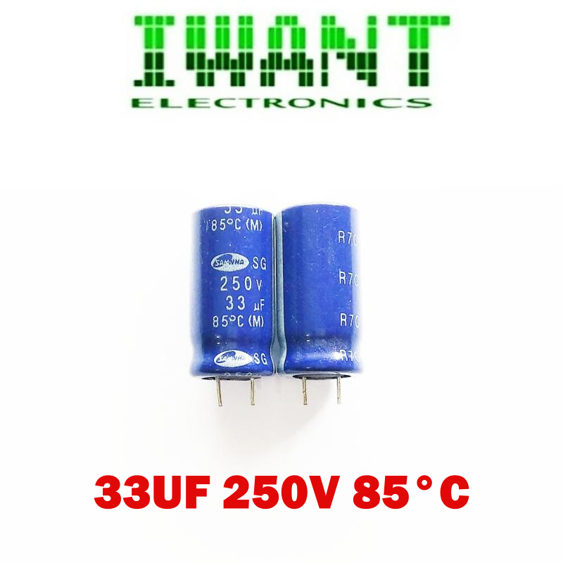 33UF250V 33UF250V ELCO 33UF 250V 85' KAPASITOR 33UF250V SAMWHA