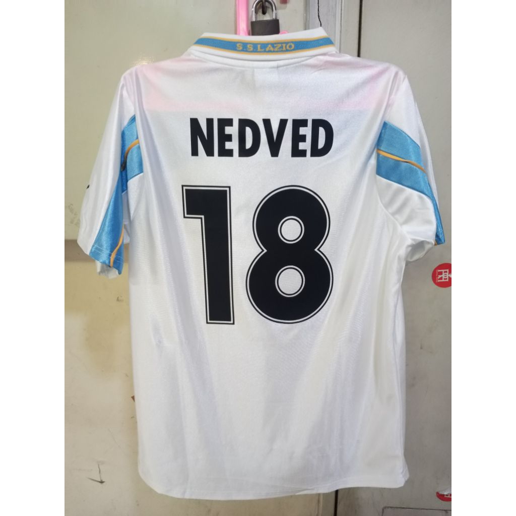 Official away lazio 1999-2000 centenario fullset ucl size smlxl aja.
