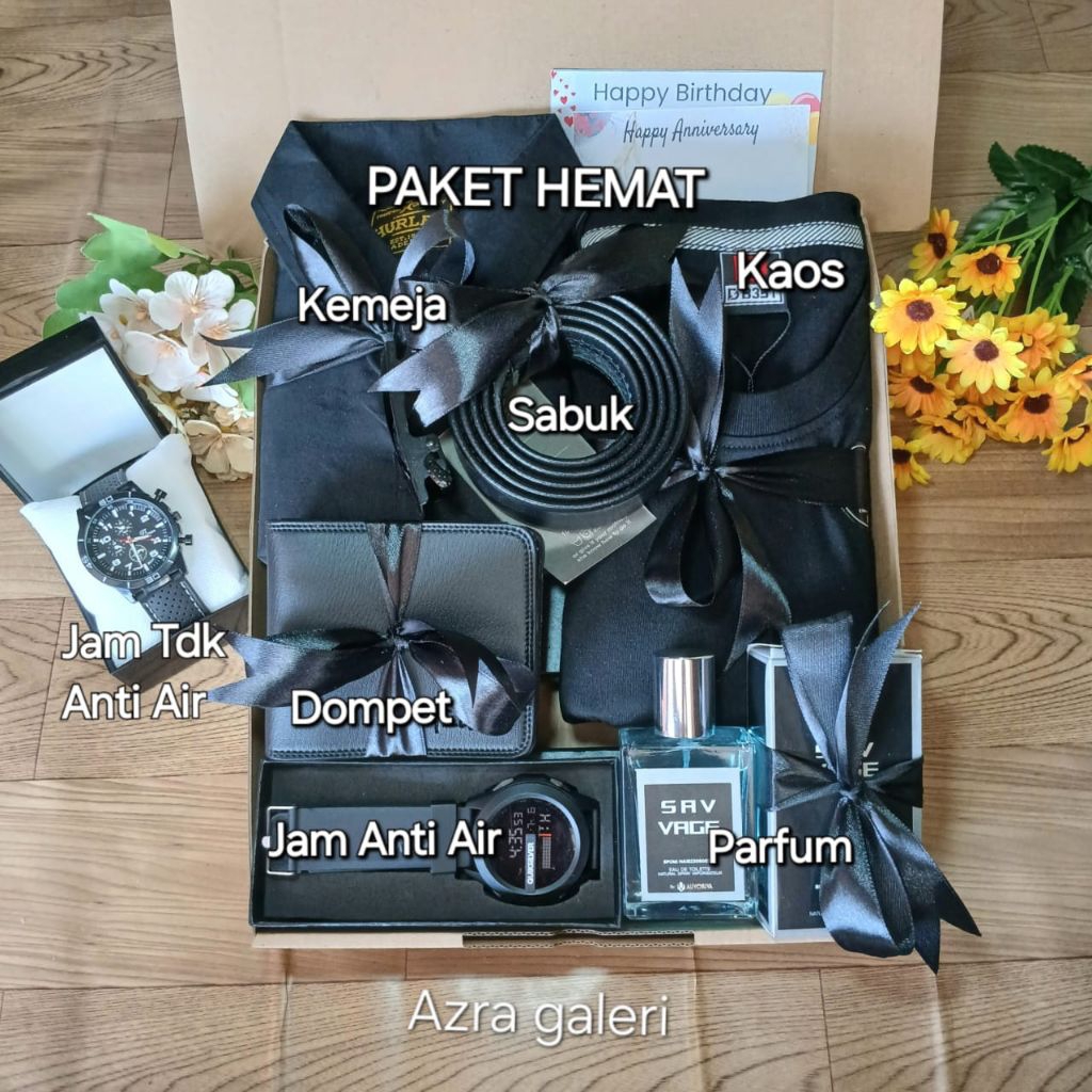 HAMPERS COWOK PAKET HEMAT/KADO BUAT COWOK/HADIAH ULANG TAHUN/HADIAH ANNIVERSARY/KADO BUAT PACAR/KADO