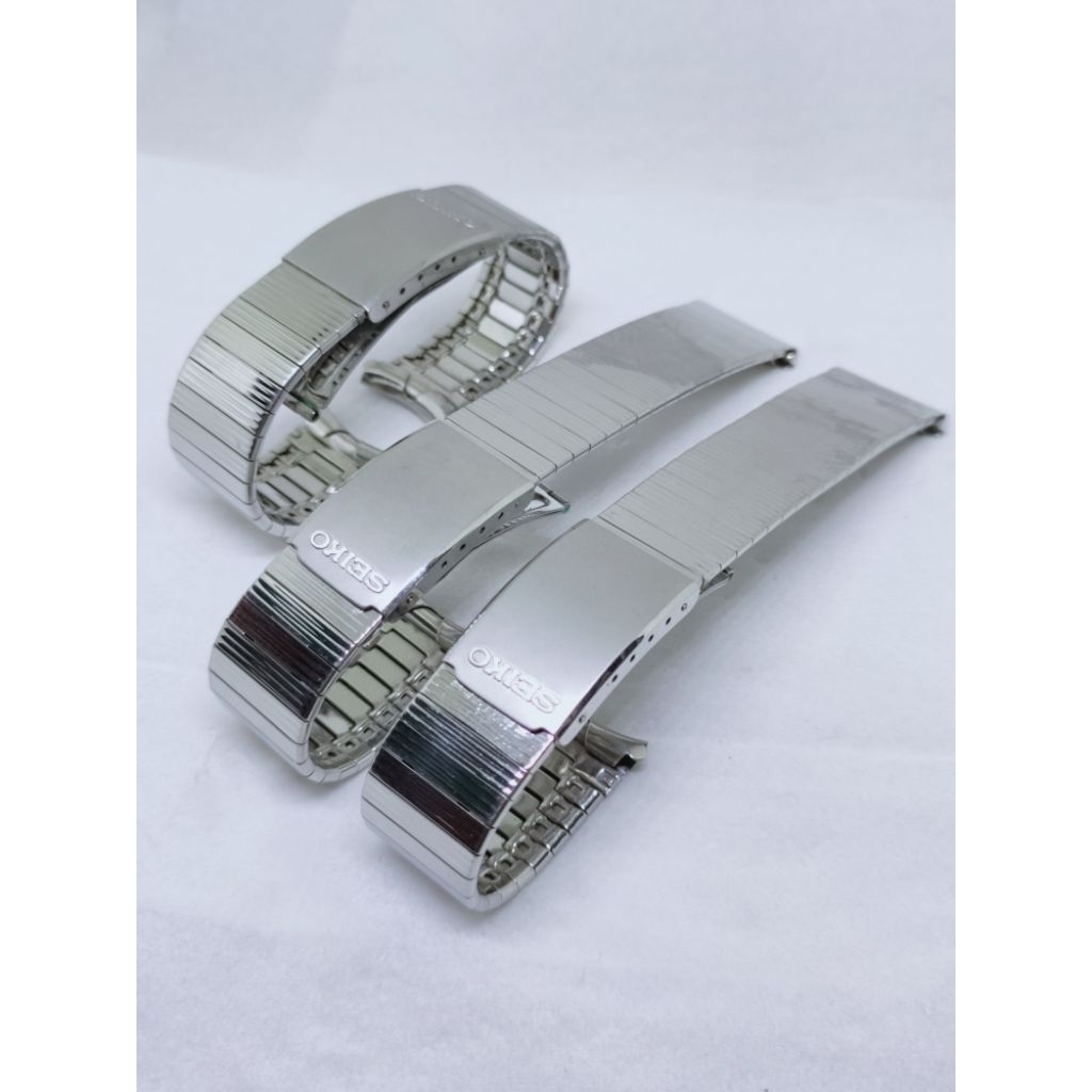 Rantai jam tangan antik Seiko 18mm stelux STL original NOS vintage watch bracelet stainless part arl