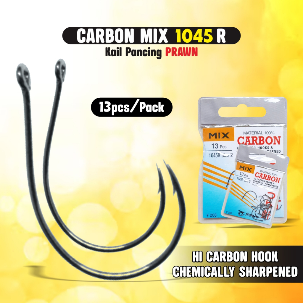 Mata Kail Pancing Udang Pioneer Carbon Mix 1045R Mancing Udang Galah No 1-5