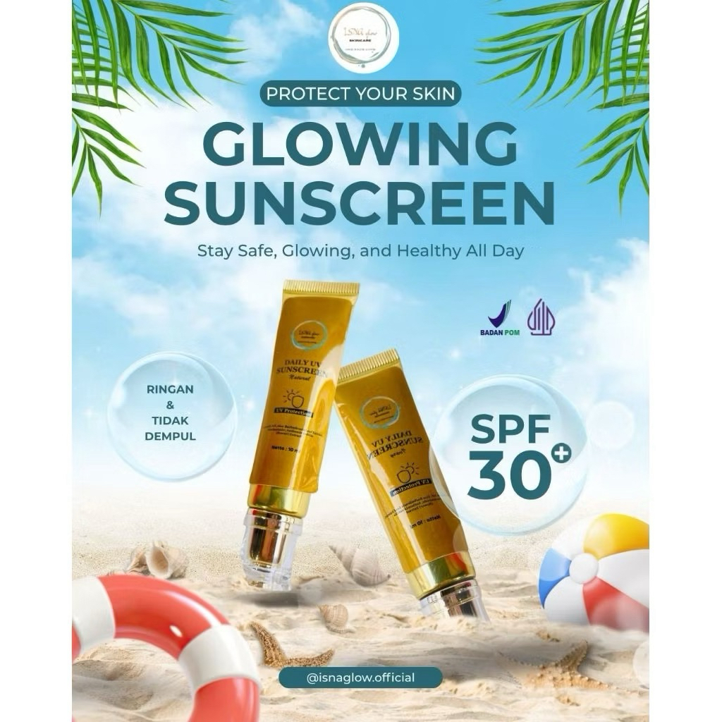 sunscreen isna glow spf 30