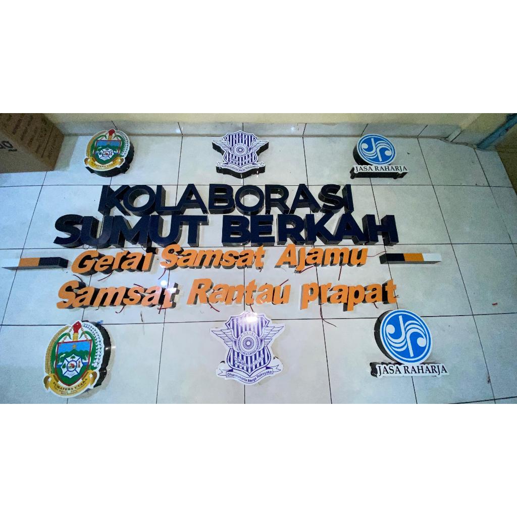 HURUF TIMBUL AKRILIK NON LAMPU