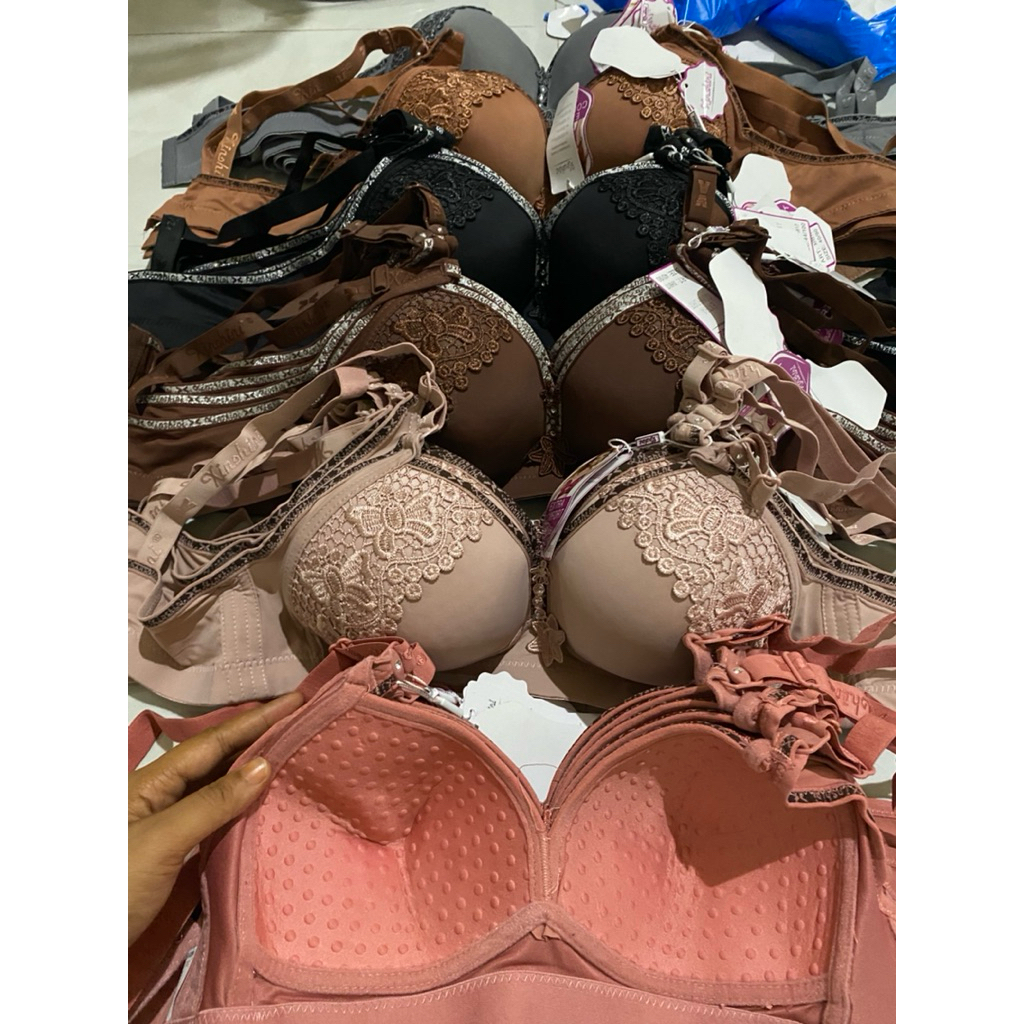 3 pcs bra XINSHINI ORI KUALITAS PREMIUM PENGAIT 3 TANPA KAWAT