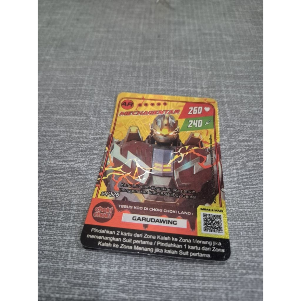 KartuLangkaBoboiboyMechagentarAR