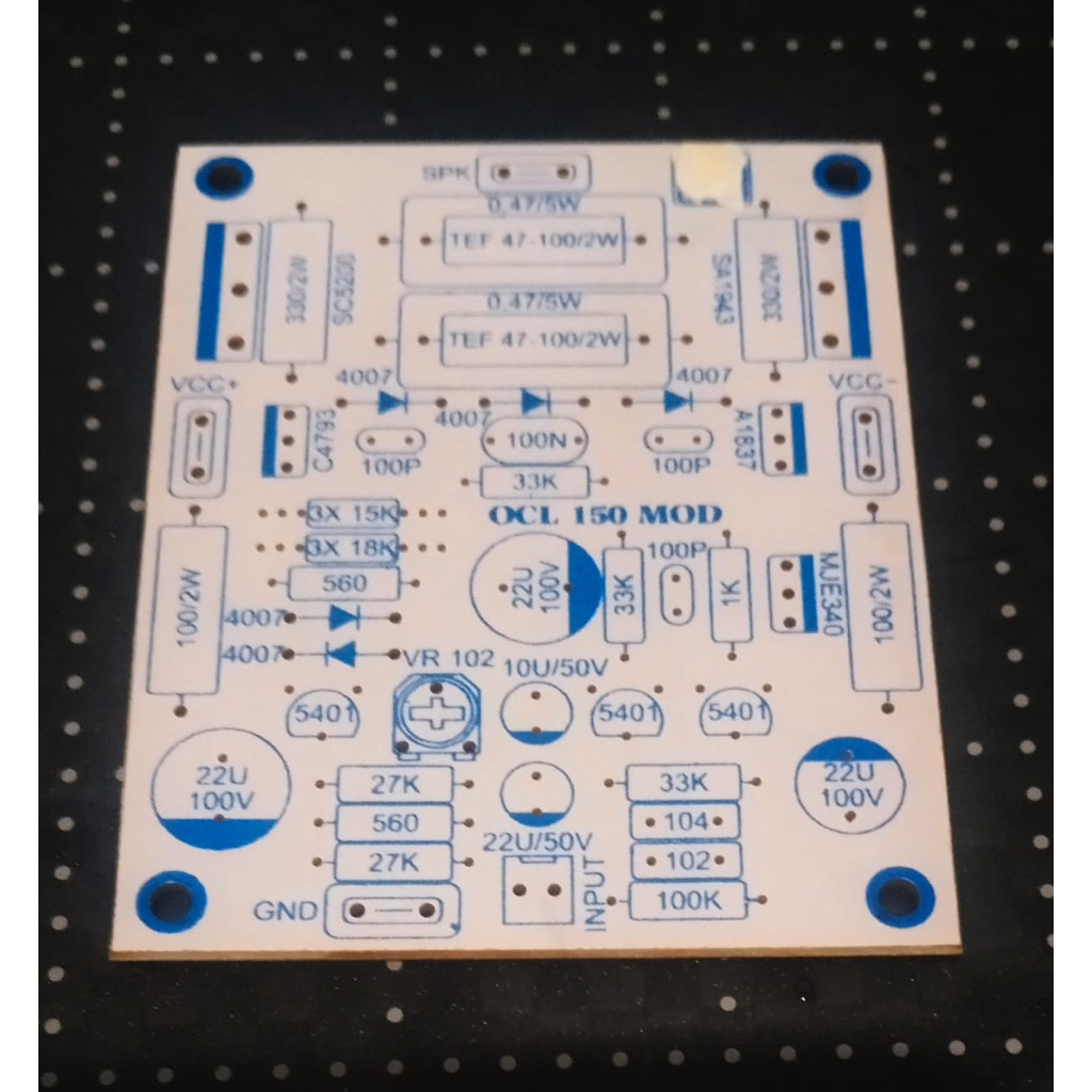 PCB OCL 150W MOD SH 933