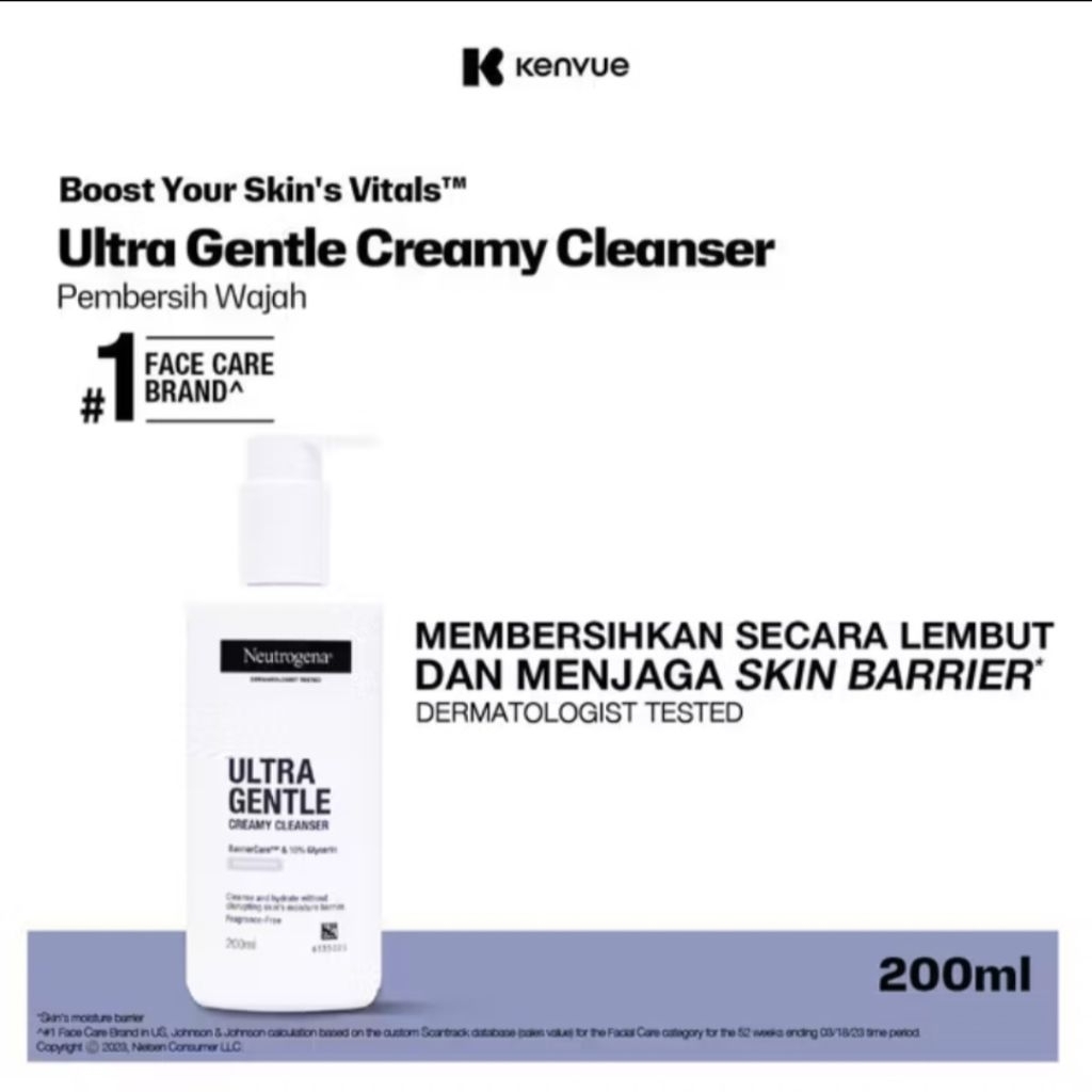 Neutrogena Ultra Gentle Creamy Cleanser 200ml