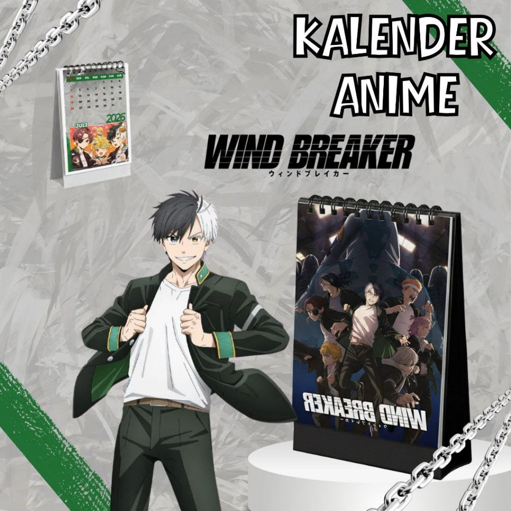 CALENDAR ANIME 2026  KALENDER WINDBREAKER KALENDER DUDUK ANIME
