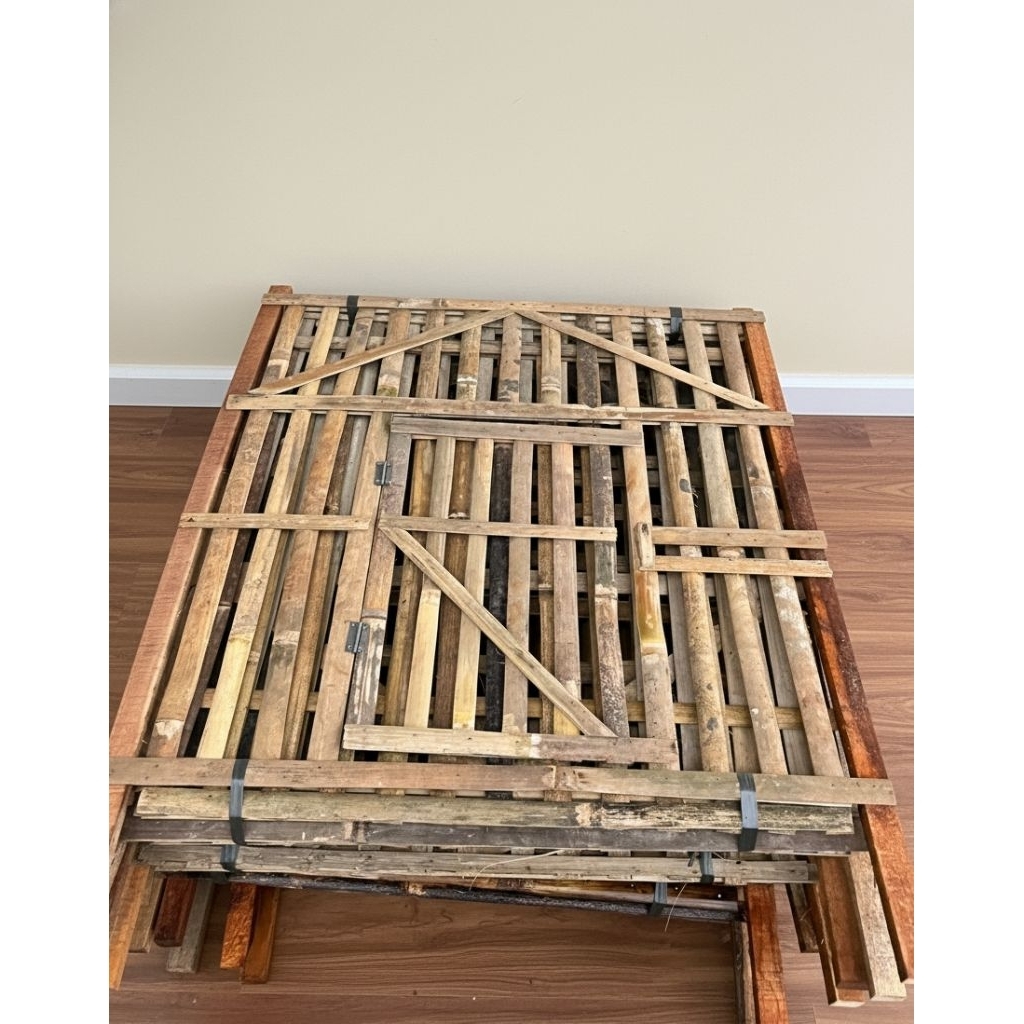 KANDANG AYAM BAMBU BONGKAR PASANG