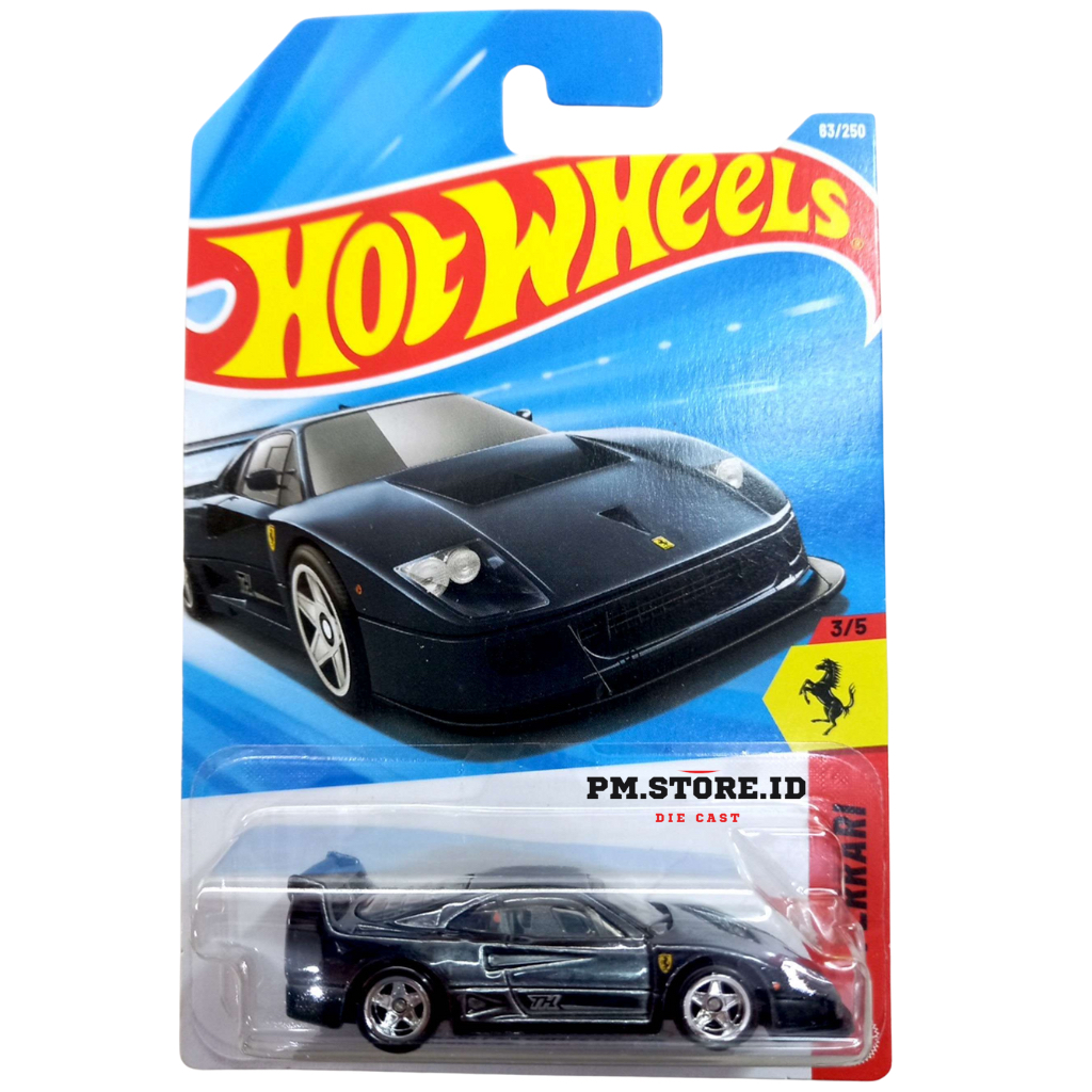 Hot Wheels Super Treasure Hunt Ferrari F40 2026 Hitam Free Protector