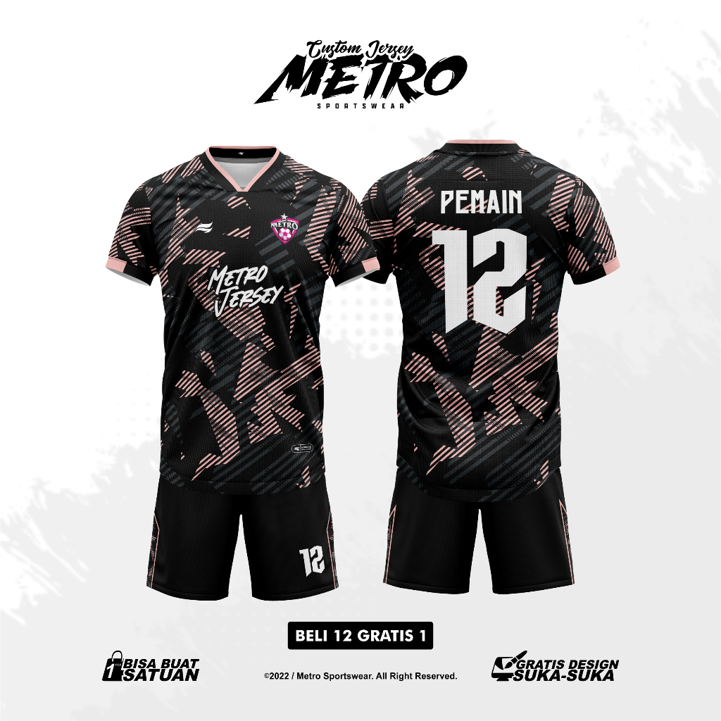 Jersy Futsal  Bola Costum Design Full Printing